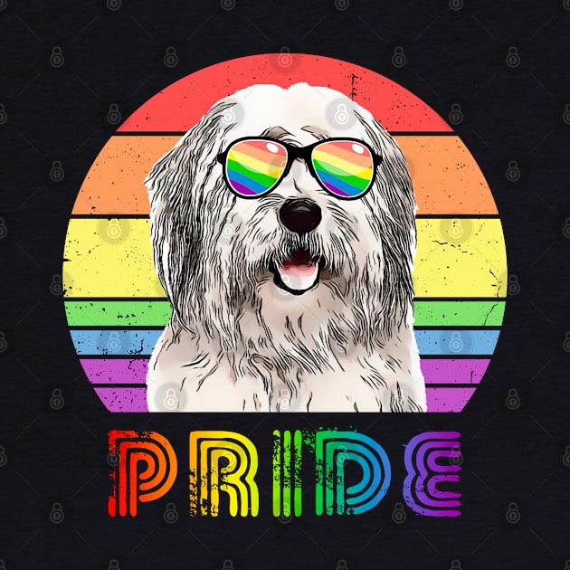 LGBTQ Old English Sheepdog Dog Rainbow Gay Pride by TheBeardComic